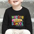 Welcome Back To School School Secretary Life Leopard Graphic Toddler Long Sleeve Tee Welcome Back To School School Secretary Life Leopard Graphic Toddler Long Sleeve Tee