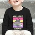 World's Okayest Student Fun Back To School & New Term Graphic Toddler Long Sleeve Tee World's Okayest Student Fun Back To School & New Term Graphic Toddler Long Sleeve Tee