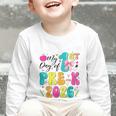 My 1st Day Of Pre-K 2026 Back To School Bow PreK Kids Girls Graphic Toddler Long Sleeve Tee