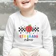 4th Grade Vibes Retro Groovy Apple Back To School Graphic Toddler Long Sleeve Tee 4th Grade Vibes Retro Groovy Apple Back To School Graphic Toddler Long Sleeve Tee