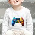 7th Grade Level Unlocked Back To School Gamer Boys Girls Graphic Toddler Long Sleeve Tee