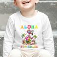 Aloha Fourth Grade Flamingo Hawaii Back To School Kids Girl Premium Tri-Blend Graphic Toddler Long Sleeve Tee Aloha Fourth Grade Flamingo Hawaii Back To School Kids Girl Premium Tri-Blend Graphic Toddler Long Sleeve Tee