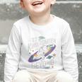 Back To School To Kindergarten And Beyond Astronaut In Space Premium Tri-Blend Graphic Toddler Long Sleeve Tee