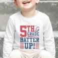 Baseball Fifth Grade Back To School 5th Grade Batter Up Graphic Toddler Long Sleeve Tee