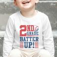 Baseball Second Grade Back To School 2nd Grade Batter Up Graphic Toddler Long Sleeve Tee Baseball Second Grade Back To School 2nd Grade Batter Up Graphic Toddler Long Sleeve Tee