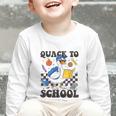 Boys Kid Back To School Goose Quackers Quack To School Graphic Toddler Long Sleeve Tee Boys Kid Back To School Goose Quackers Quack To School Graphic Toddler Long Sleeve Tee