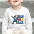 Bruh We Back To School Dabbing First Day Of School Graphic Toddler Long Sleeve Tee
