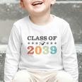 Class Of 2039 Grow With Me Back To School Graduation Graphic Toddler Long Sleeve Tee