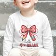 Coquette 4th Grade First Day Of Back To School Girls Outfits Graphic Toddler Long Sleeve Tee