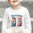 Corgi Dog Student To School Happy Back To School Graphic Toddler Long Sleeve Tee Corgi Dog Student To School Happy Back To School Graphic Toddler Long Sleeve Tee