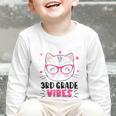 Cute 3rd Grade Vibes Cat Kitten Lover Back To School Girls Graphic Toddler Long Sleeve Tee Cute 3rd Grade Vibes Cat Kitten Lover Back To School Girls Graphic Toddler Long Sleeve Tee