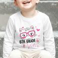Cute 6th Grade Vibes Cat Kitten Lover Back To School Girls Graphic Toddler Long Sleeve Tee Cute 6th Grade Vibes Cat Kitten Lover Back To School Girls Graphic Toddler Long Sleeve Tee