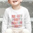 In My First Grade Era Cute Groovy 1st Grade Back To School Graphic Toddler Long Sleeve Tee