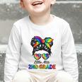 Girls Second Grade Back To School Cute Little Miss 2nd Grade Graphic Toddler Long Sleeve Tee