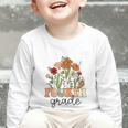 Groovy Fourth Grade Wildflowers Back To School 4th Grade Graphic Toddler Long Sleeve Tee Groovy Fourth Grade Wildflowers Back To School 4th Grade Graphic Toddler Long Sleeve Tee