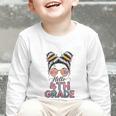 Hello 4th Grade Messy Bun Hair Back To School Girls Graphic Toddler Long Sleeve Tee Hello 4th Grade Messy Bun Hair Back To School Girls Graphic Toddler Long Sleeve Tee