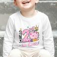 Hello Second 2nd Grade Leopard Tie Dye Girl Back To School Graphic Toddler Long Sleeve Tee