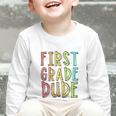Kids First Day Of First Grade Dude 1st Grade Back To School Boys Graphic Toddler Long Sleeve Tee Kids First Day Of First Grade Dude 1st Grade Back To School Boys Graphic Toddler Long Sleeve Tee