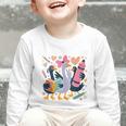 Kindergarten 1st Grade Goose Back To School Girls Graphic Toddler Long Sleeve Tee