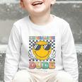 Kindergarten Dude First Day Of Kindergarten Back To School Graphic Toddler Long Sleeve Tee
