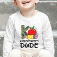 Kindergarten Dude Student Kindergarten Squad Back To School Graphic Toddler Long Sleeve Tee Kindergarten Dude Student Kindergarten Squad Back To School Graphic Toddler Long Sleeve Tee