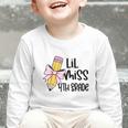 Lil Miss 4th Grade Coquette Bow Pencil Back To School Girls Graphic Toddler Long Sleeve Tee Lil Miss 4th Grade Coquette Bow Pencil Back To School Girls Graphic Toddler Long Sleeve Tee