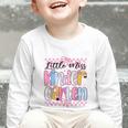 Little Miss Kindergarten Back To School Girls Coquette Bow Graphic Toddler Long Sleeve Tee Little Miss Kindergarten Back To School Girls Coquette Bow Graphic Toddler Long Sleeve Tee