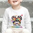 Little Miss Preschool Back To School Messy Kids Girls Graphic Toddler Long Sleeve Tee