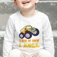 Monster Truck School Bus This Is How I Roll Back To School Graphic Toddler Long Sleeve Tee Monster Truck School Bus This Is How I Roll Back To School Graphic Toddler Long Sleeve Tee