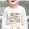 Oh Hey Second Grade Cute Groovy Back To School 2nd Grade Graphic Toddler Long Sleeve Tee Oh Hey Second Grade Cute Groovy Back To School 2nd Grade Graphic Toddler Long Sleeve Tee