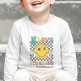 Peace Love 6th Grade Smile Face Back To School Sixth Grade Graphic Toddler Long Sleeve Tee