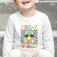Pre-K Vibes Smile Face Back To School Pre-K Graphic Toddler Long Sleeve Tee Pre-K Vibes Smile Face Back To School Pre-K Graphic Toddler Long Sleeve Tee