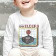 Respect Your Elders Retro Gamer Joystick Back To School Graphic Toddler Long Sleeve Tee Respect Your Elders Retro Gamer Joystick Back To School Graphic Toddler Long Sleeve Tee