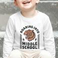 Roaring Into Middle School Tiger Back To School Boy Girl Kid Graphic Toddler Long Sleeve Tee Roaring Into Middle School Tiger Back To School Boy Girl Kid Graphic Toddler Long Sleeve Tee