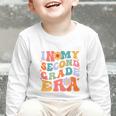 In My Second Grade Era Back To School Retro Groovy 2nd Grade Graphic Toddler Long Sleeve Tee