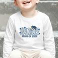 Senior 2027 Blue Girls Class Of 27 Back To School Graphic Toddler Long Sleeve Tee