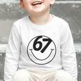 Six Seven Meme Viral Internet Sound 67 Back To School Graphic Toddler Long Sleeve Tee Six Seven Meme Viral Internet Sound 67 Back To School Graphic Toddler Long Sleeve Tee