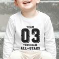 Team 3rd Grade All-Stars Back To School Tee For Stude Graphic Toddler Long Sleeve Tee Team 3rd Grade All-Stars Back To School Tee For Stude Graphic Toddler Long Sleeve Tee