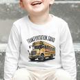 Transportation Squad Bus Drivers Back To School Graphic Toddler Long Sleeve Tee Transportation Squad Bus Drivers Back To School Graphic Toddler Long Sleeve Tee