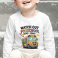 Watch Out Preschool Here I Come Preschool Back To School Graphic Toddler Long Sleeve Tee