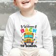 Welcome Back To School Outfit School Bus Driver Graphic Toddler Long Sleeve Tee Welcome Back To School Outfit School Bus Driver Graphic Toddler Long Sleeve Tee