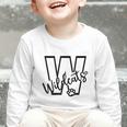 Wildcats School Sports Fan Team Spirit Mascot Back To School Graphic Toddler Long Sleeve Tee
