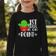 1st Grade Is On Point Cactus Back To School Graphic Toddler Long Sleeve Tee