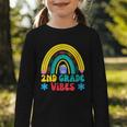 2nd Grade Vibes Back To School Rainbow Second Grade Graphic Toddler Long Sleeve Tee 2nd Grade Vibes Back To School Rainbow Second Grade Graphic Toddler Long Sleeve Tee