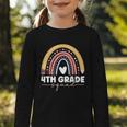 4th Grade Squad Rainbow Back To School Graphic Toddler Long Sleeve Tee