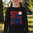 5th Grade Batter Up Back To School Fifth Grade Baseball Boys Graphic Toddler Long Sleeve Tee