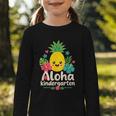 Aloha Kindergarten Pineapple Back To School Graphic Toddler Long Sleeve Tee Aloha Kindergarten Pineapple Back To School Graphic Toddler Long Sleeve Tee