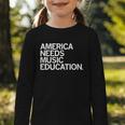 America Needs Music Education Advocacy Back To School Graphic Toddler Long Sleeve Tee America Needs Music Education Advocacy Back To School Graphic Toddler Long Sleeve Tee
