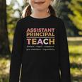 Assistant Principal Back To School Appreciation Principals Graphic Toddler Long Sleeve Tee