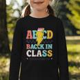 Back To School ABCD Back In Class Graphic Toddler Long Sleeve Tee